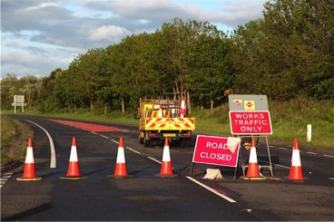 Traffic tailbacks during £360k A75 work