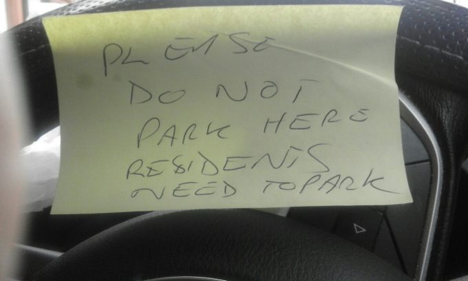 Disabled driver’s anger at no parking note - DNG Online Limited