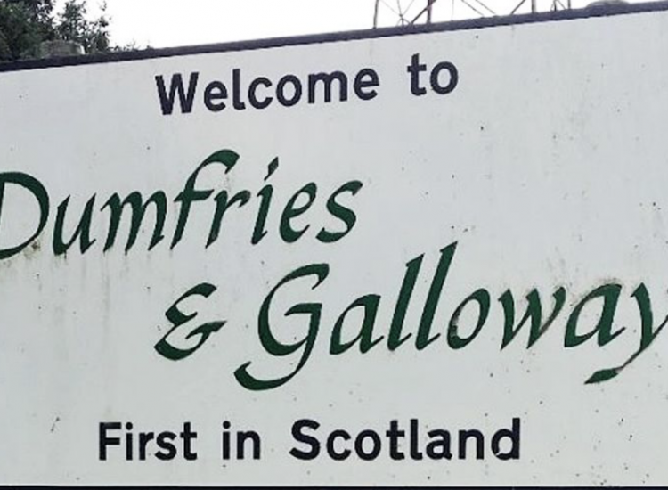 ‘Scotland Starts Here’ road signs on the way