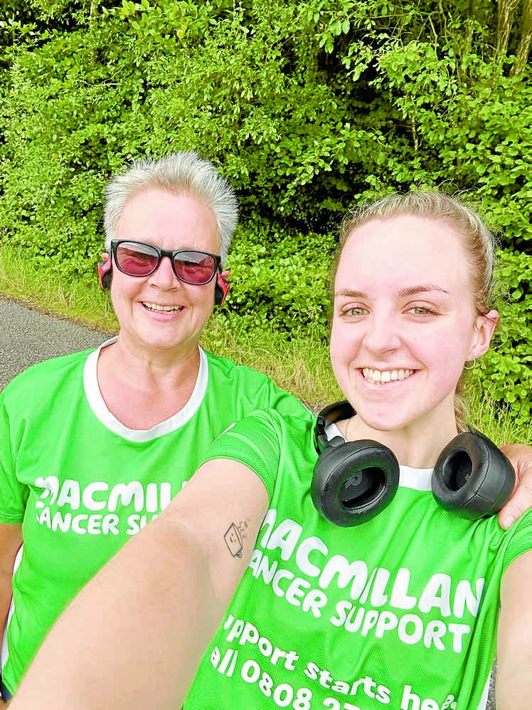 Lois and Lydia in coastal charity challenge