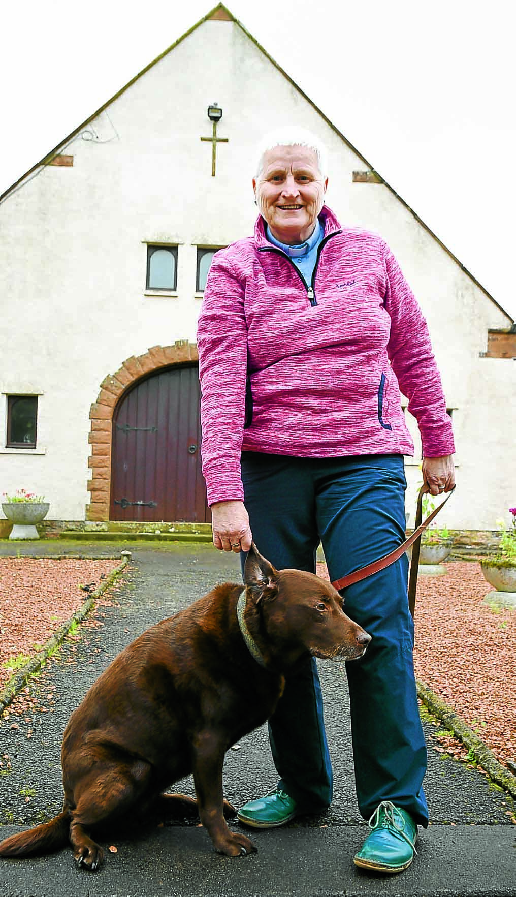 Warm welcome for one reverend and her dog