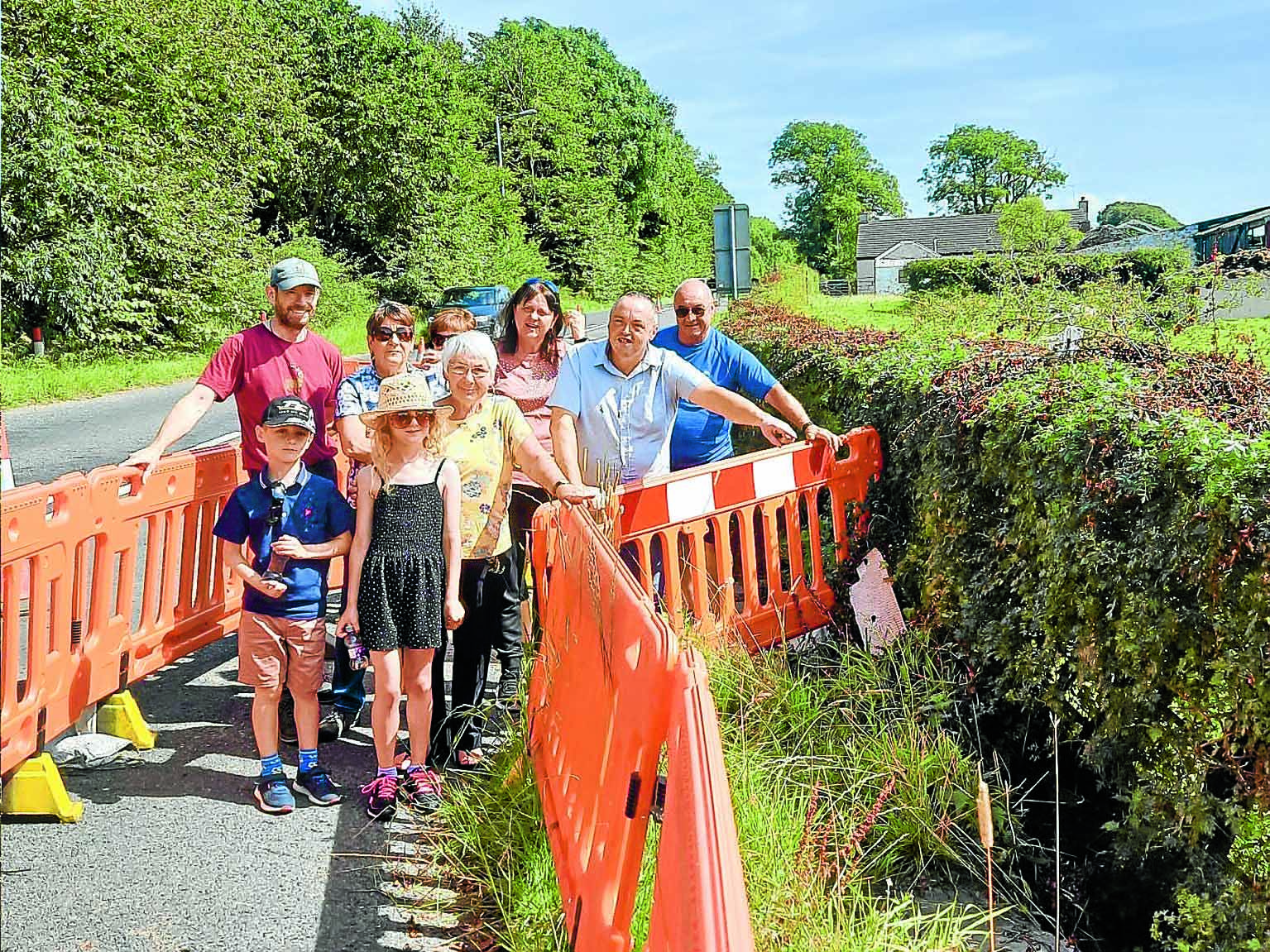 Villagers frustrated with lack of action on collapsing path