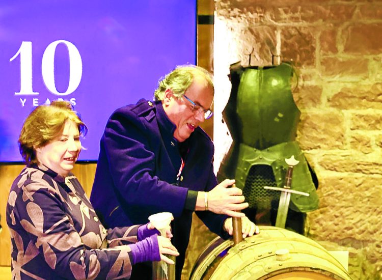 Toasting 10 years of whisky making