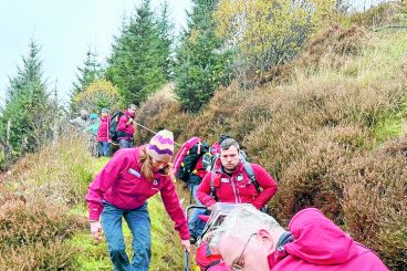 Forest rescue for injured mountain biker