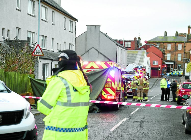 Fire at Annan Flats