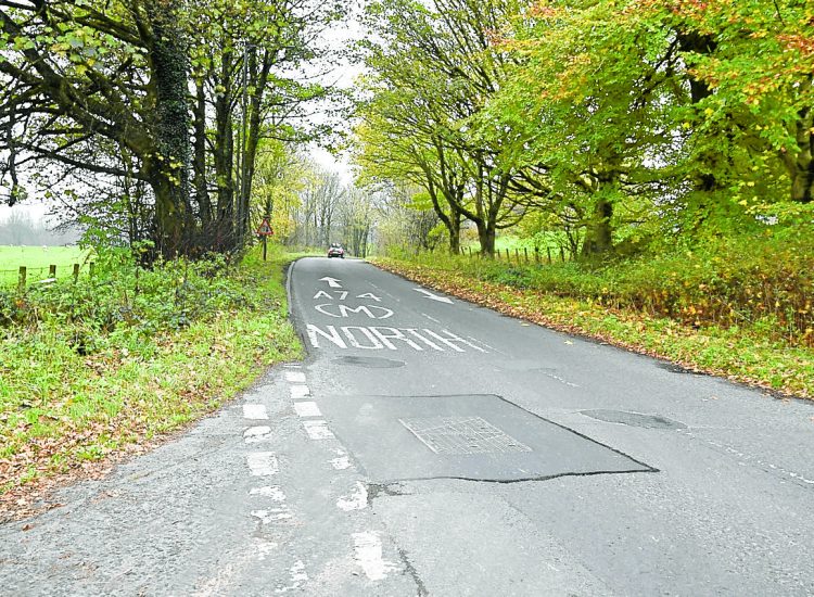 Two-year-old pothole?