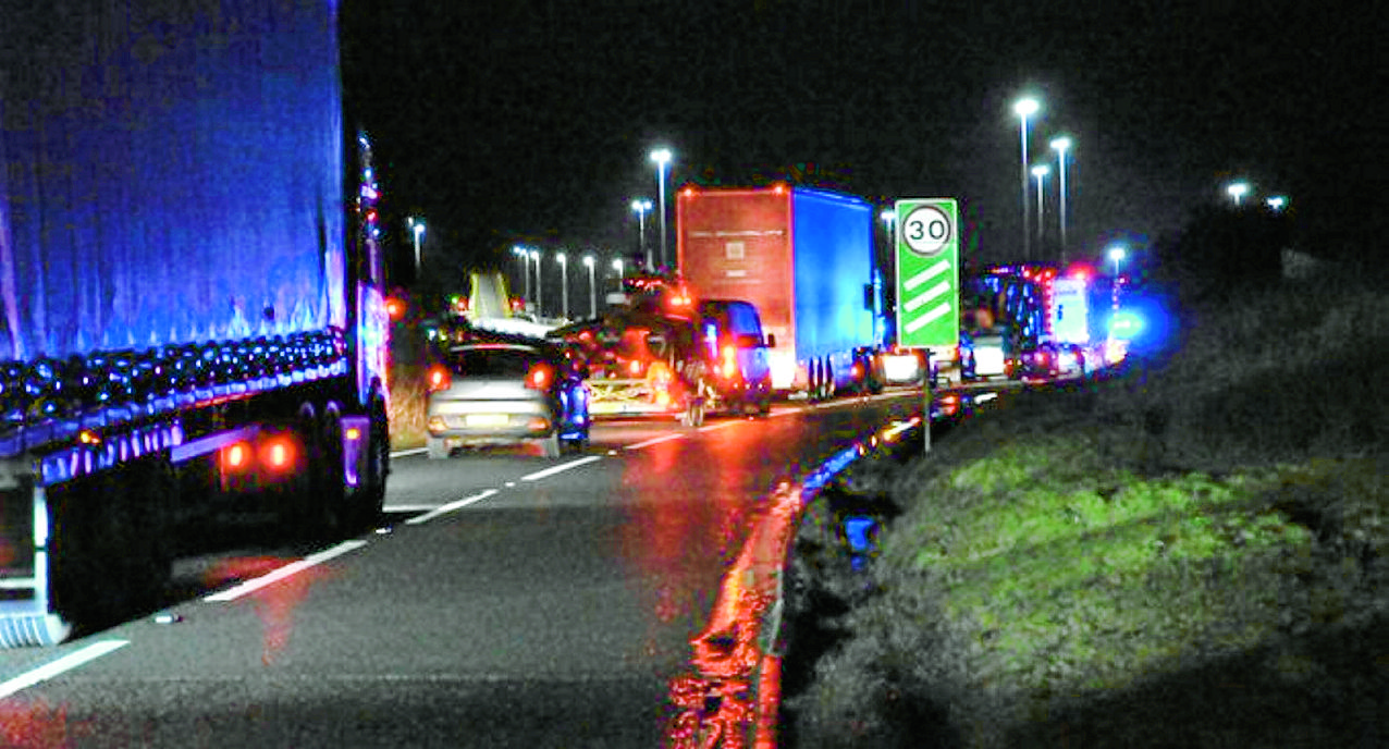 Lorry traffic warning