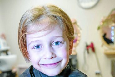 Kind-hearted Logan in charity hair chop