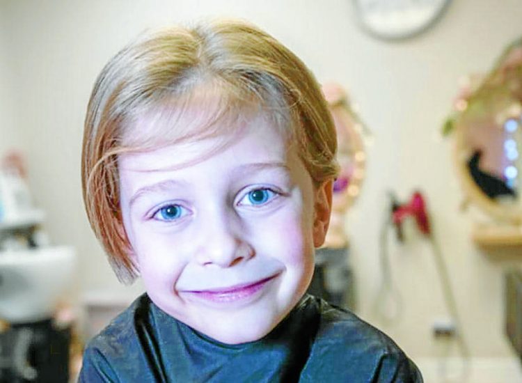 Kind-hearted Logan in charity hair chop