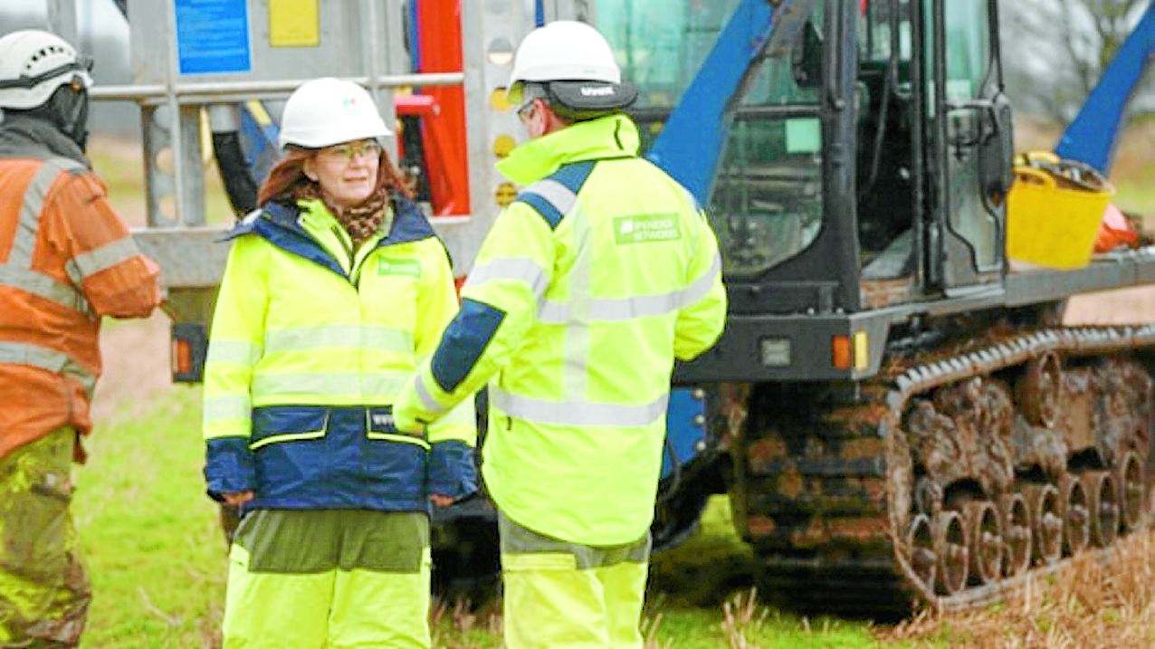 Power boss surveys storm damage