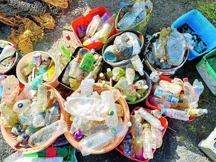 Unusual items wash up in beach clean